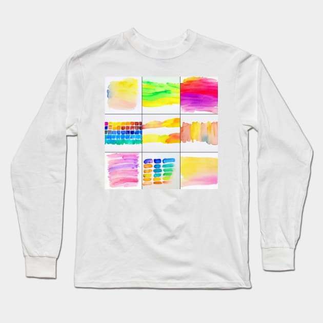 Colorful Touches Long Sleeve T-Shirt by egzojeria